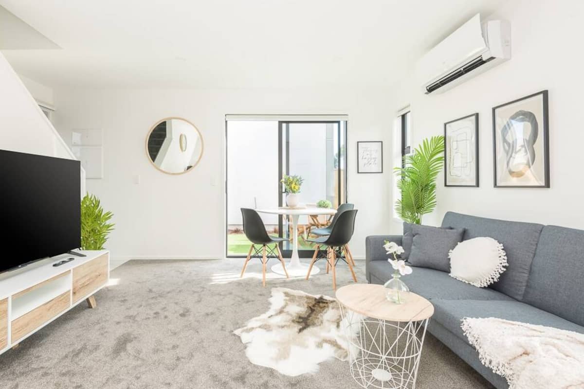 Beach house living area near New Brighton